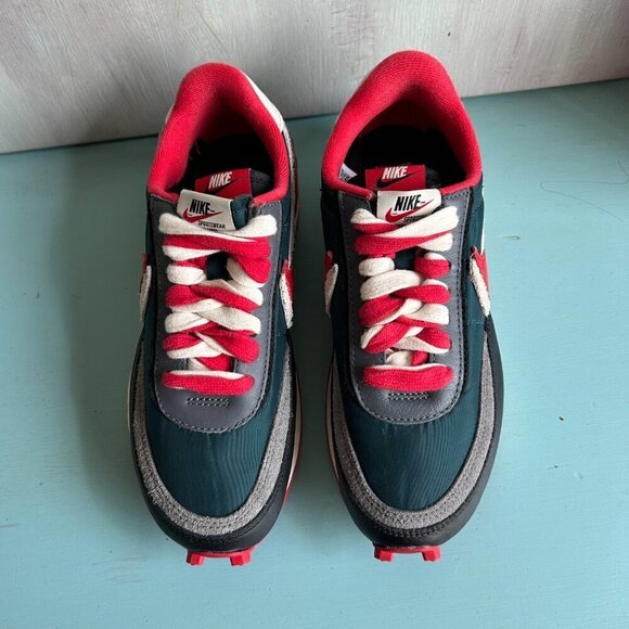 Nike LD Waffle Sacai Undercover Sneaker Midnight Spruce University Red Size 6 main image 8